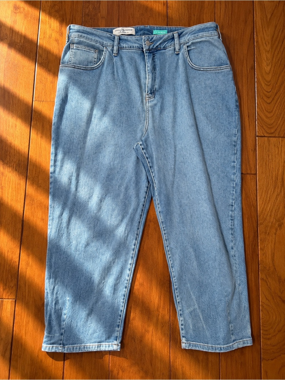 Pilcro and the Letterpress Light Blue Cropped Jeans Sz 22W NWOT